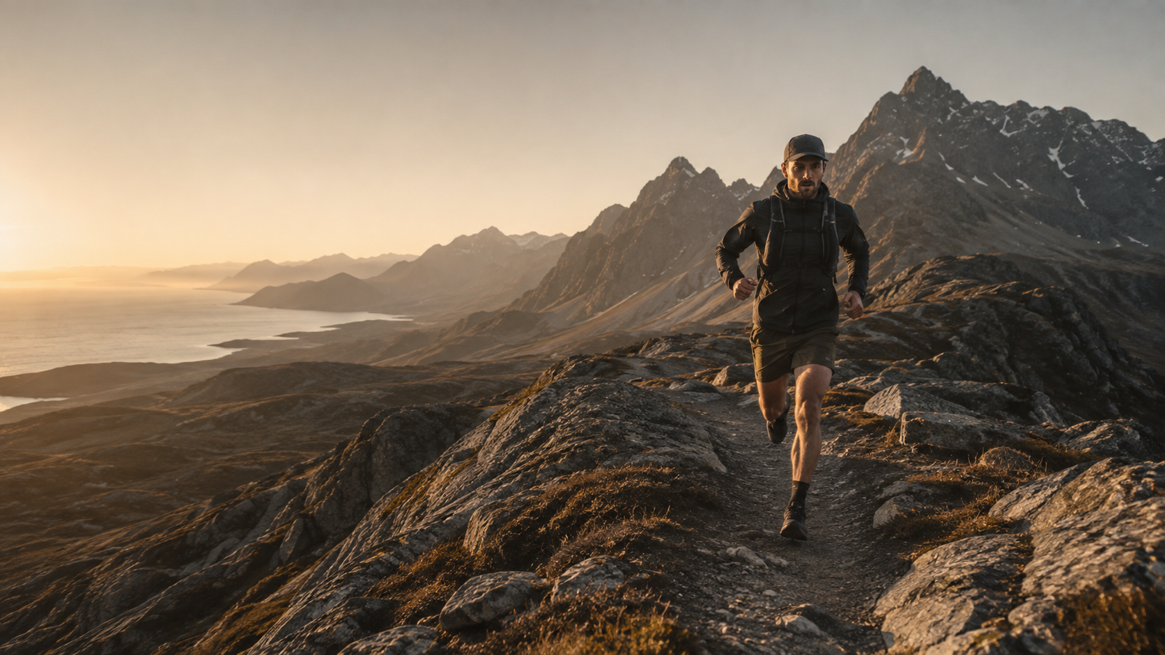 Trailrunner im Gebirge